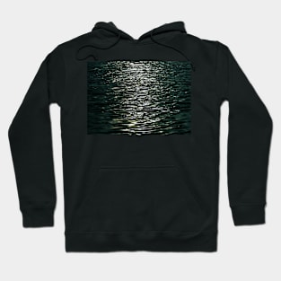 BLACK AND SILVER SHADES OF THE SEA DESIGN Hoodie